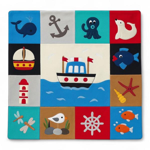 Patchwork-Kuscheldecke